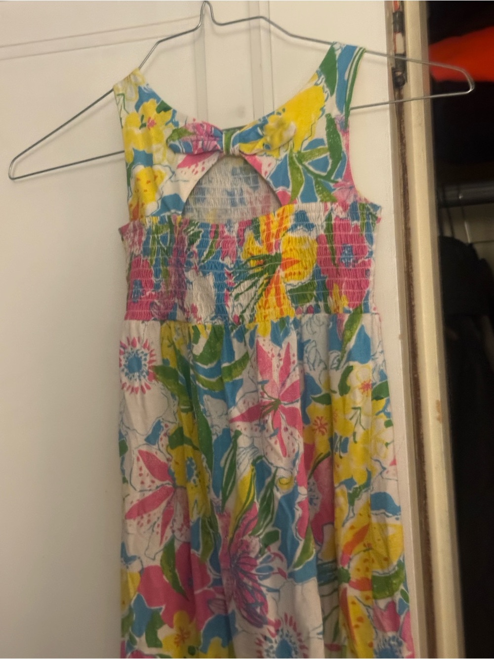 Lilly Pulitzer Floral Sundress in White, Pink, Yellow, Blue, Green